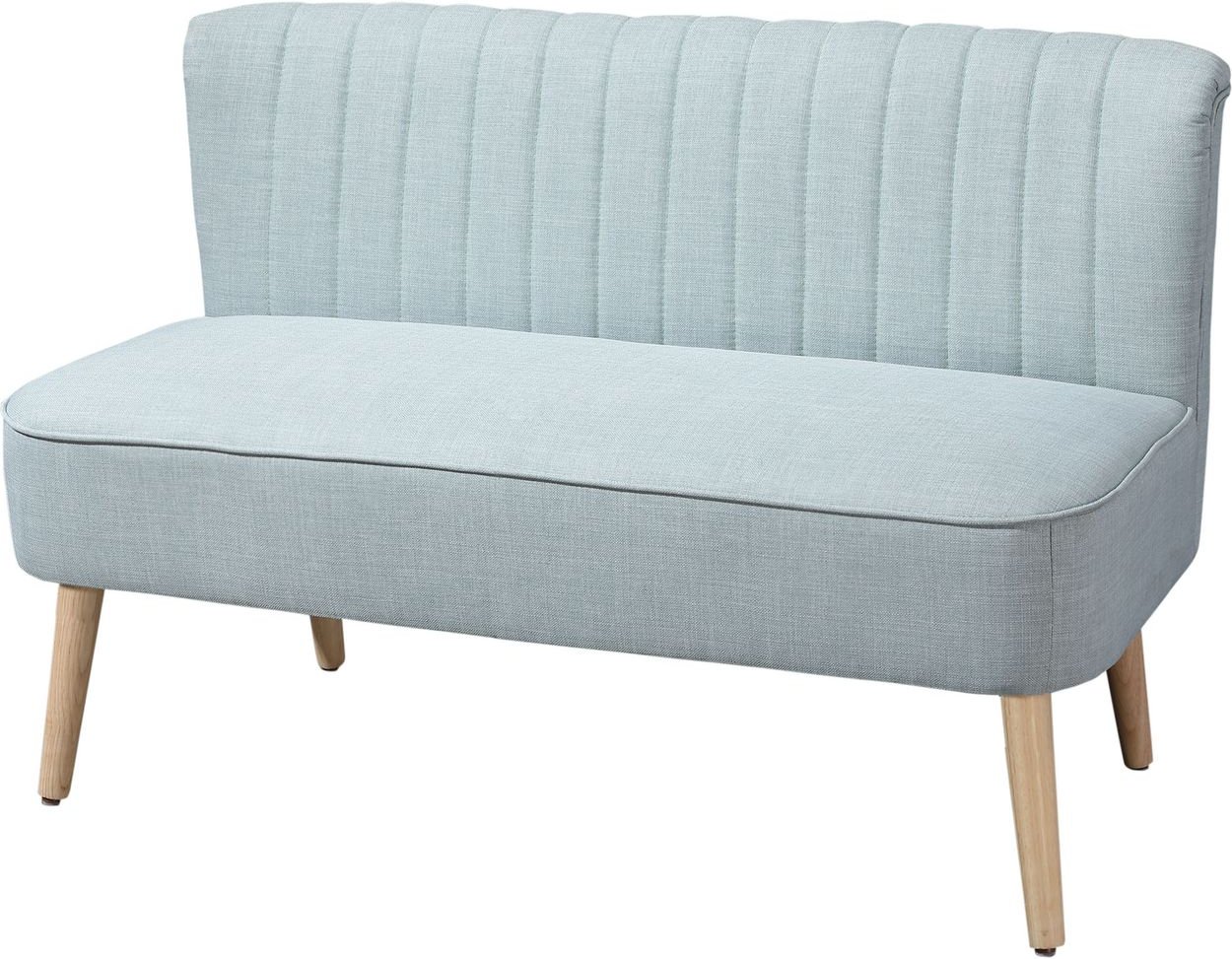 2-Sitzer Stoffsofa Polstersofa Sitzmöbel Loungesofa Hellgrün 117 x 56,5 x 77 cm