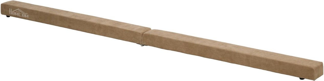 HOMCOM 210 cm Schwebebalken Turnbalken Indoor Outdoor bis 120 kg Braun