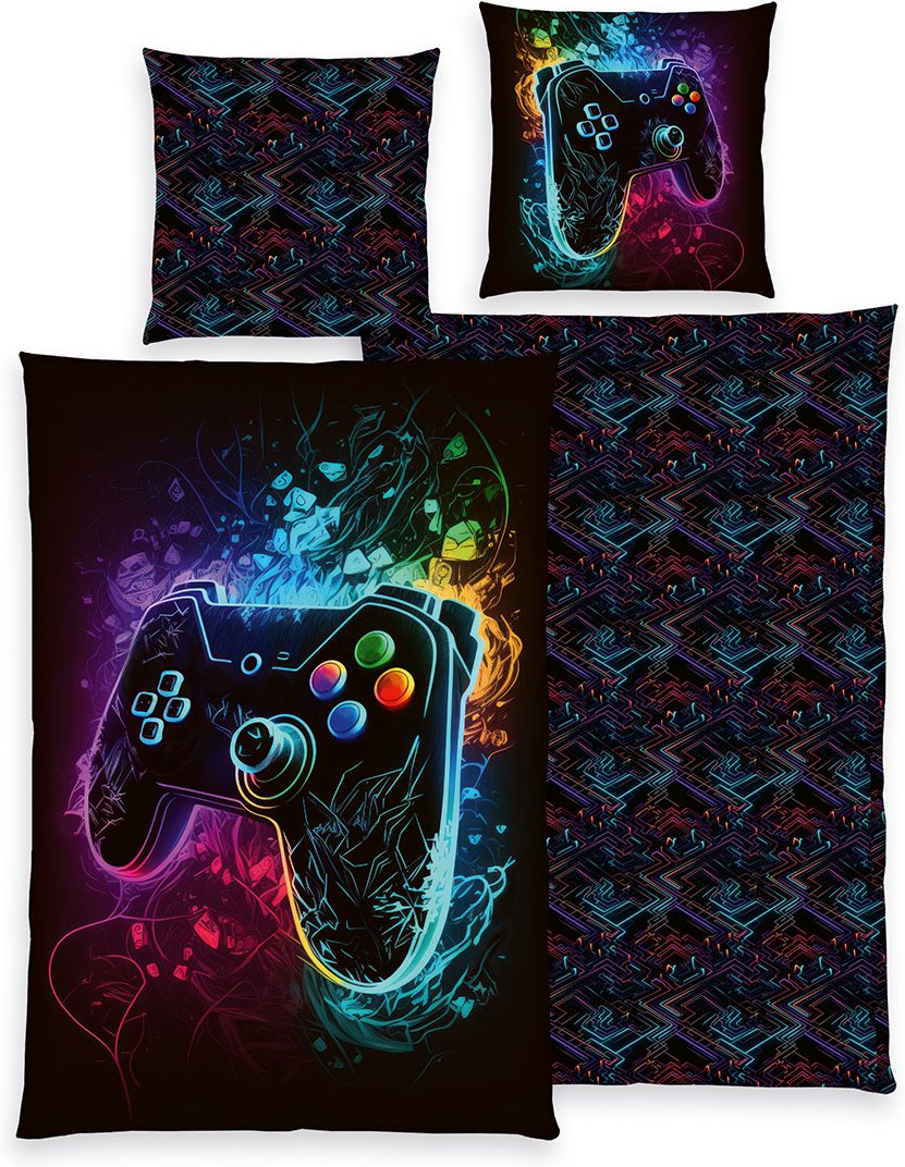 YC Gaming Bettwäsche 80x80 + 135x200 cm
