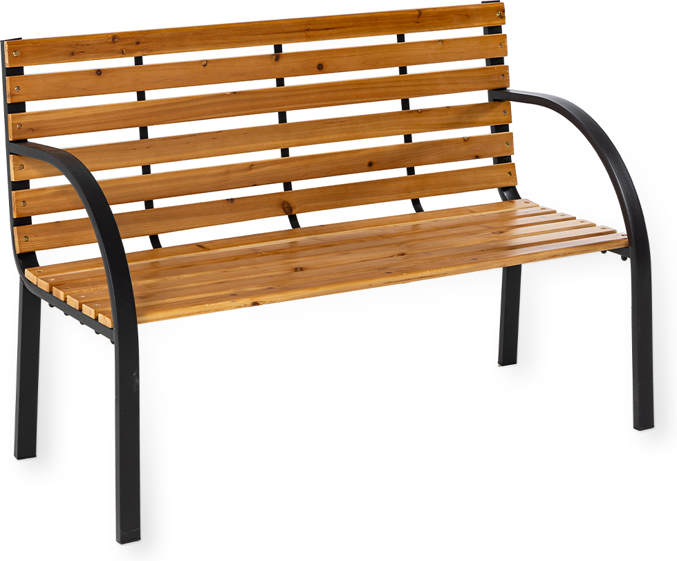 Gartenbank Osaka aus Tanne, ca. 122 x 60 x 83 cm