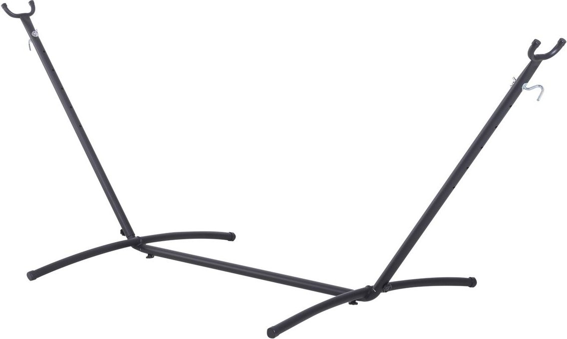 Hängemattengestell für Hängematte mit Haken Garten Strand Metall 280 x 120 x 110 cm bis 120KG