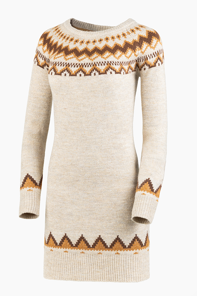 Strickkleid im Norwegerstil