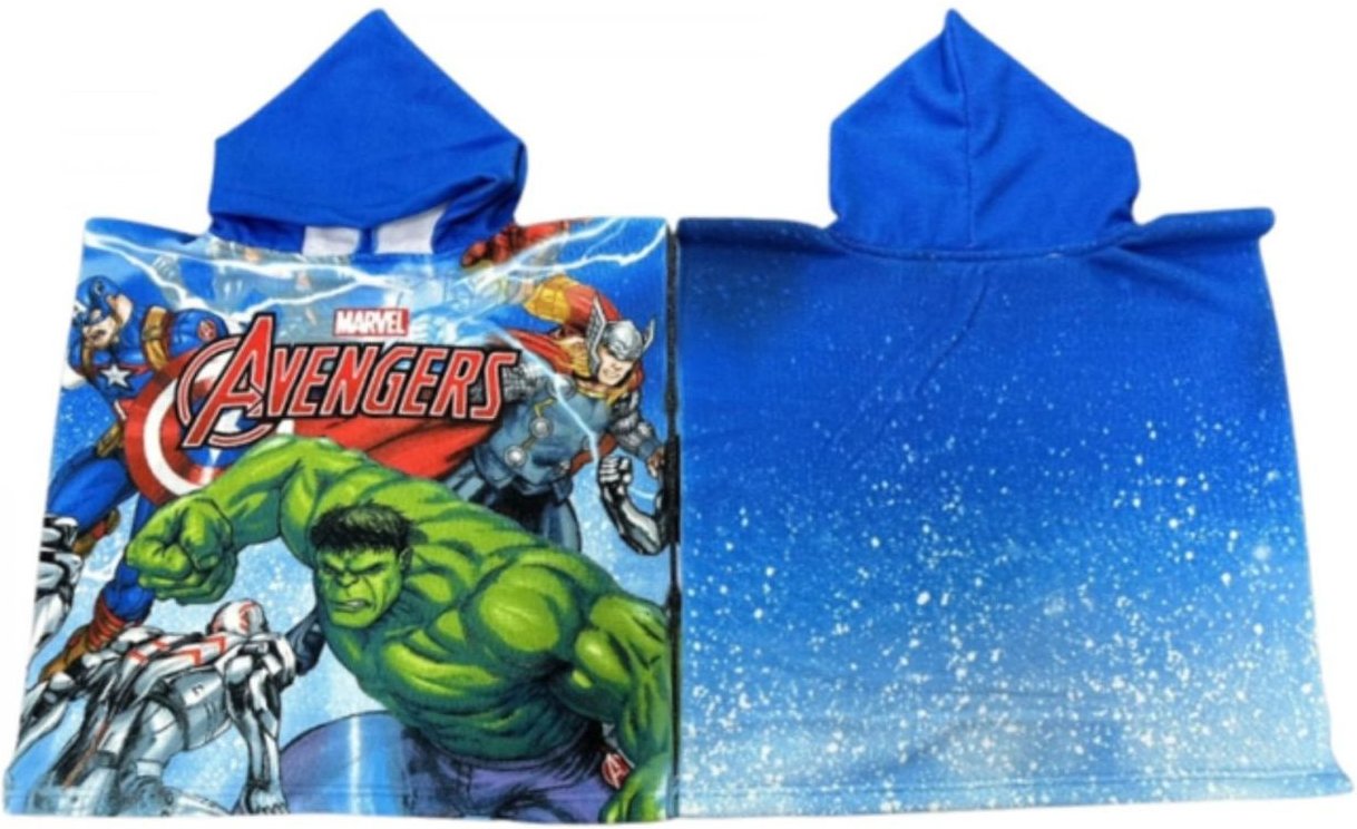Thumbnail - Avengers Badeponcho aus Microfaser mit kapuze für Kinder Hoody Towel