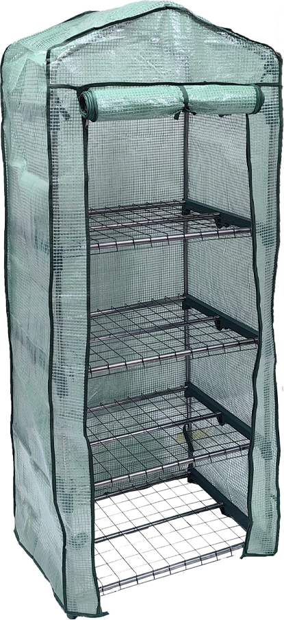 Gewächshaus, Foliengewächshaus für Tomaten mit 4 Etagen,69x49x160 cm