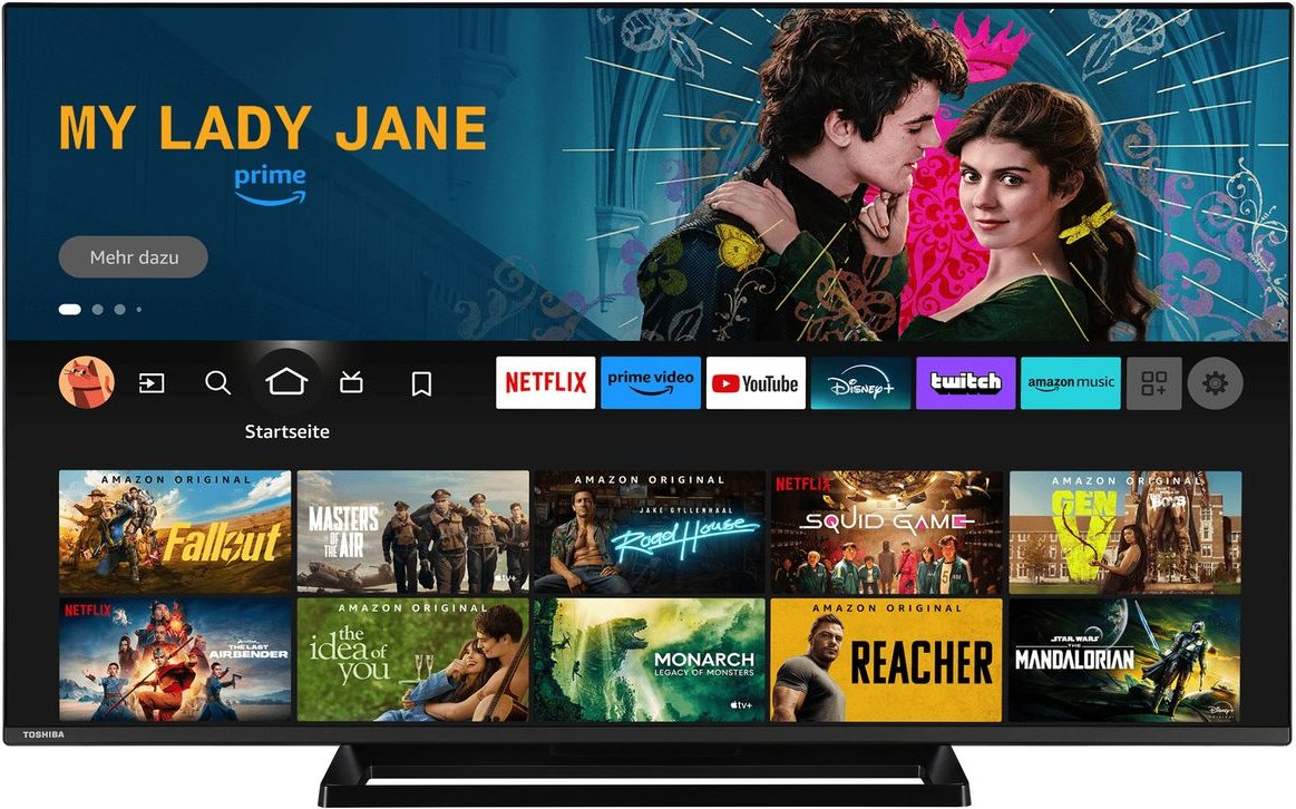 Toshiba 50 Zoll Fernseher Fire TV (4K UHD Smart TV, Dolby Vision HDR, Triple-Tuner, Alexa Built-In)