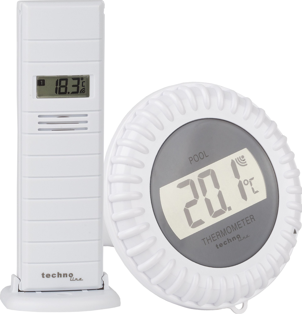 Thumbnail - Funk- Poolthermometer WS 9069 mit zusätzlichem Außentemperatursender