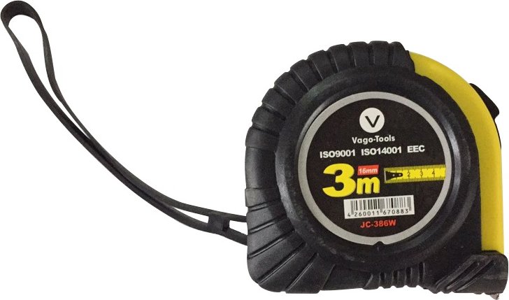 Rollmaßband Maßband Messband 3m Bandmaß Rollband mit Rücklauf 1x