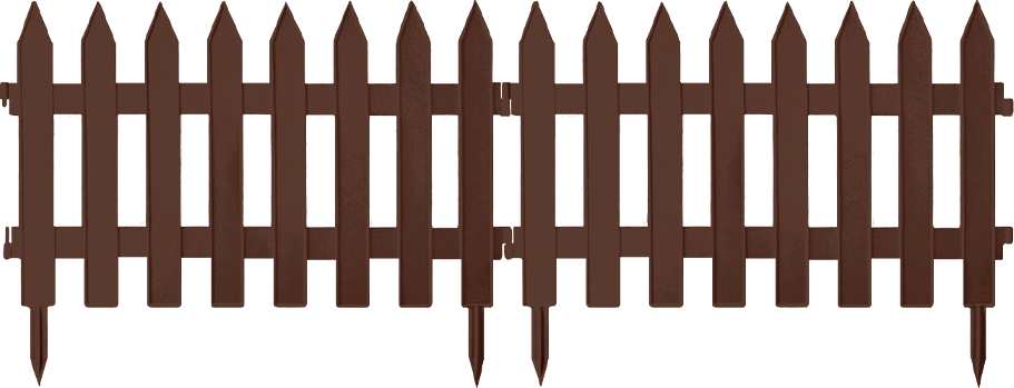 Zierzaun / Beeteinfassung Braun