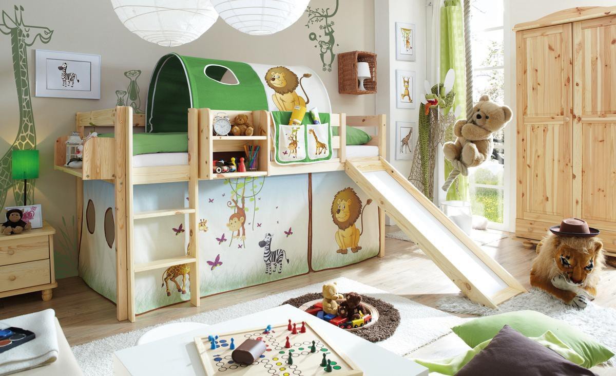 Rutschbett "Manuel" Kiefer Natur "Safari"