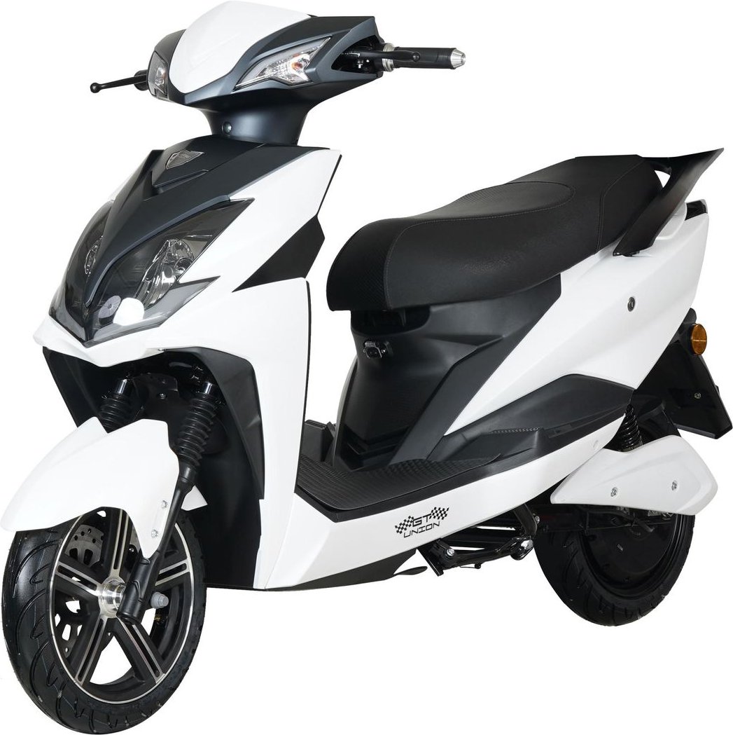 E-Motorroller e-Adler 45 kmh, perlenweiss, 1 Akku, mit Top Case, GT Union