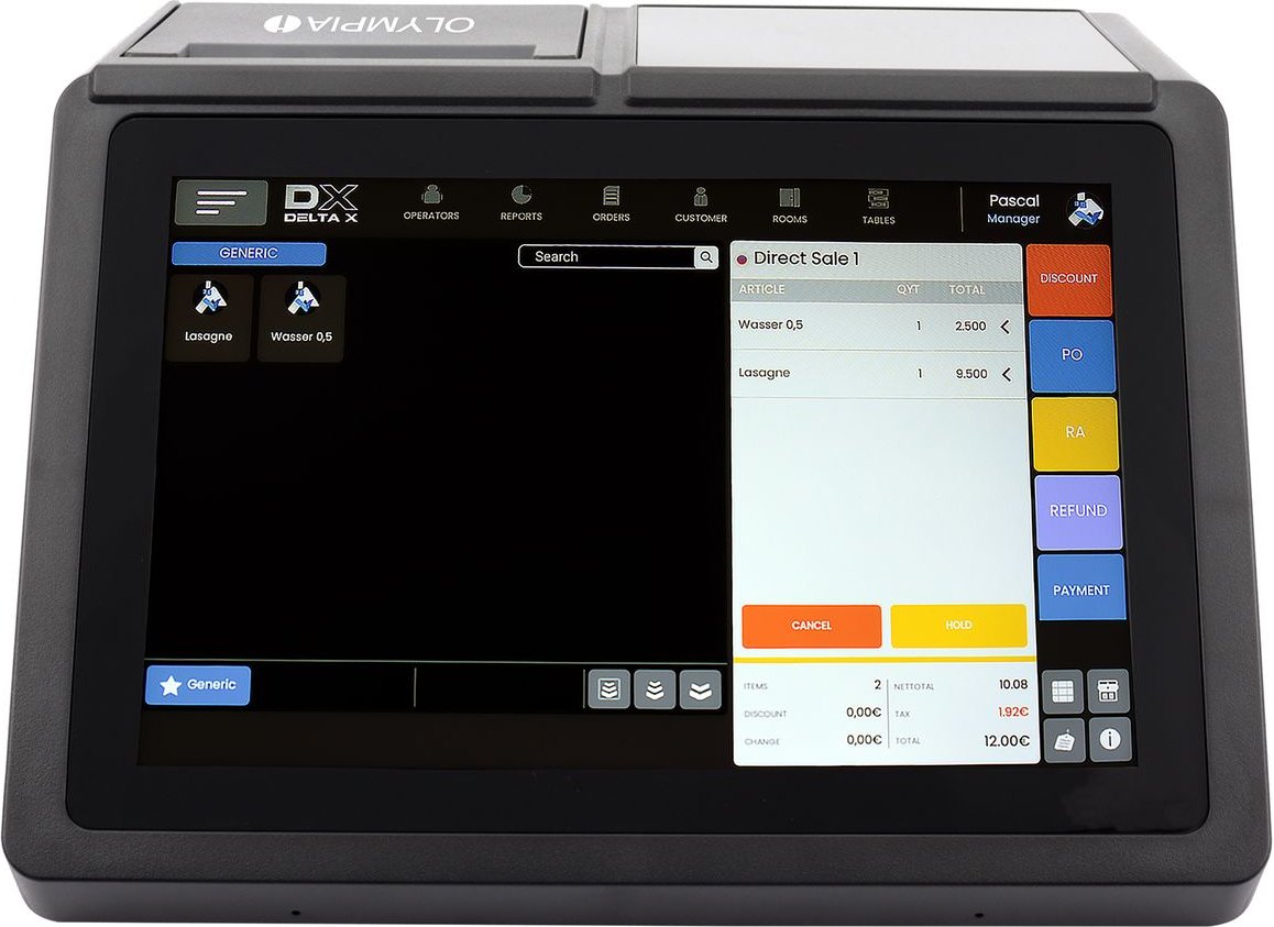 Registrierkasse OLYMPIA T110 Touch, TSE Lizenz optional