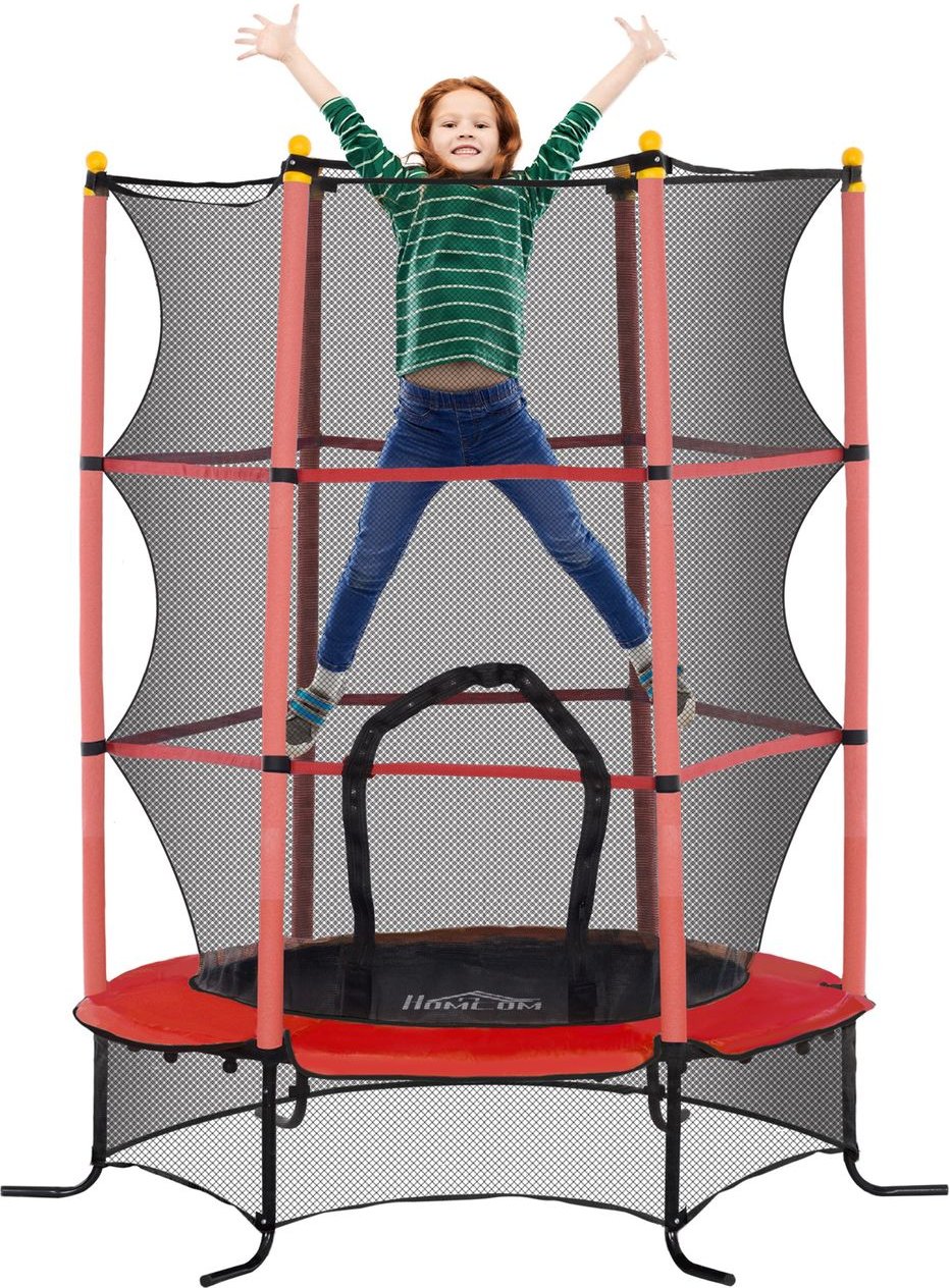 Thumbnail - Kinder Trampolin Ø163 cm, Trampolin für Kinder 3-10 Jahre, Gartentrampolin