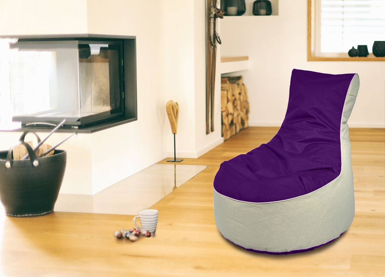Thumbnail - Outdoorfähiger Lounge-Sessel BICO, ca. 80x80x90 cm, Farbe: Brombeer