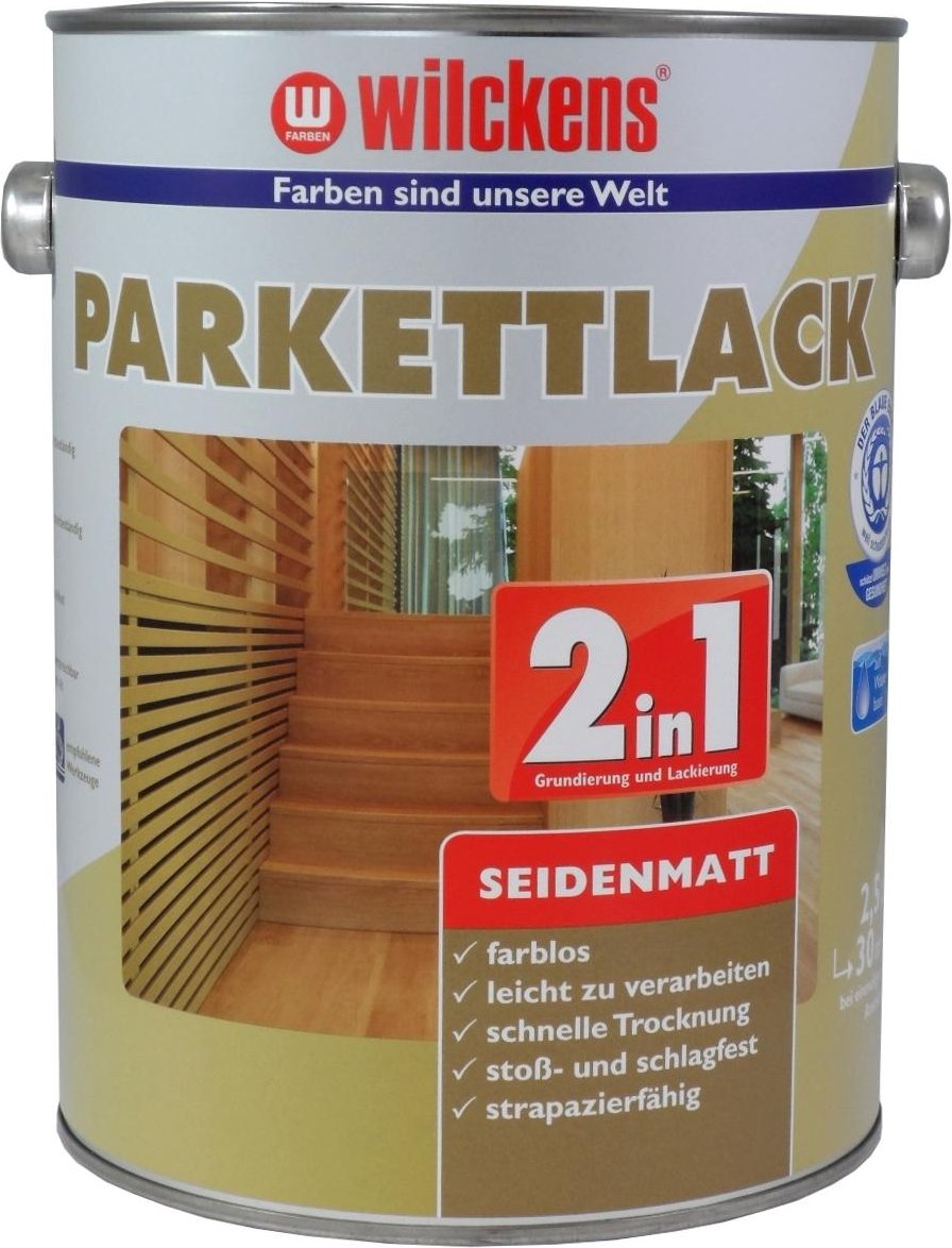 Wilckens 2in1 Parkettlack seidenmatt
