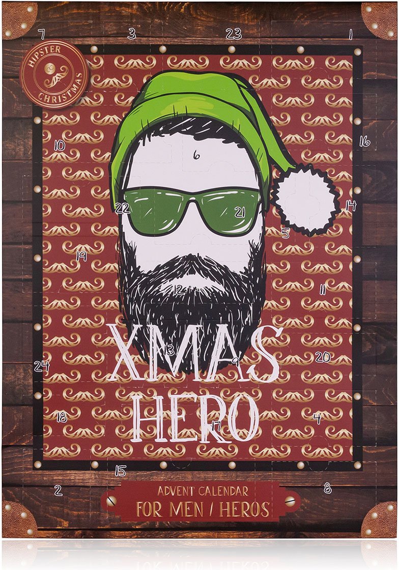 Adventskalender HIPSTER STYLE in rechteckiger Box