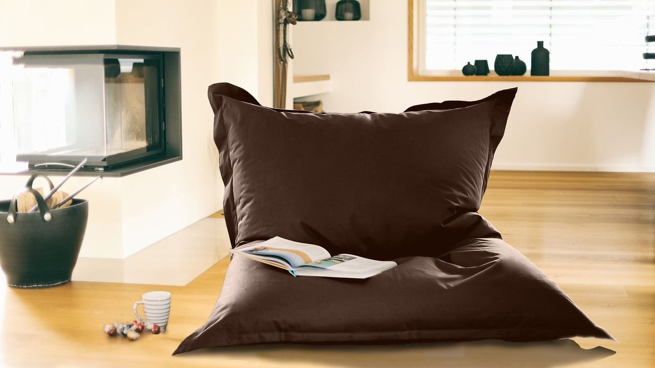 Thumbnail - Outdoorfähiger XL Sitzsack MESO, ca.100x140 cm, Farbe: Dunkelbraun