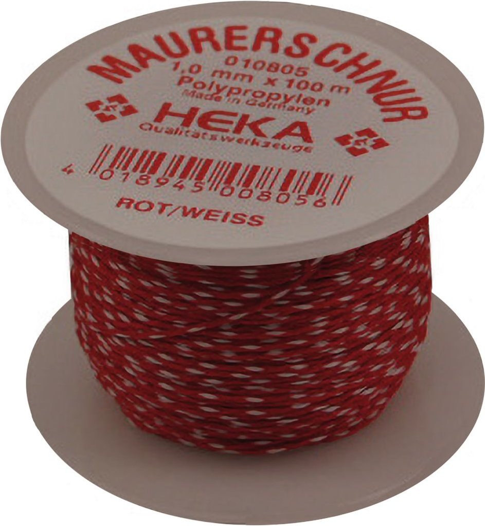 Maurerschnur (N) 1.7 mm x 50 m weiß/rot