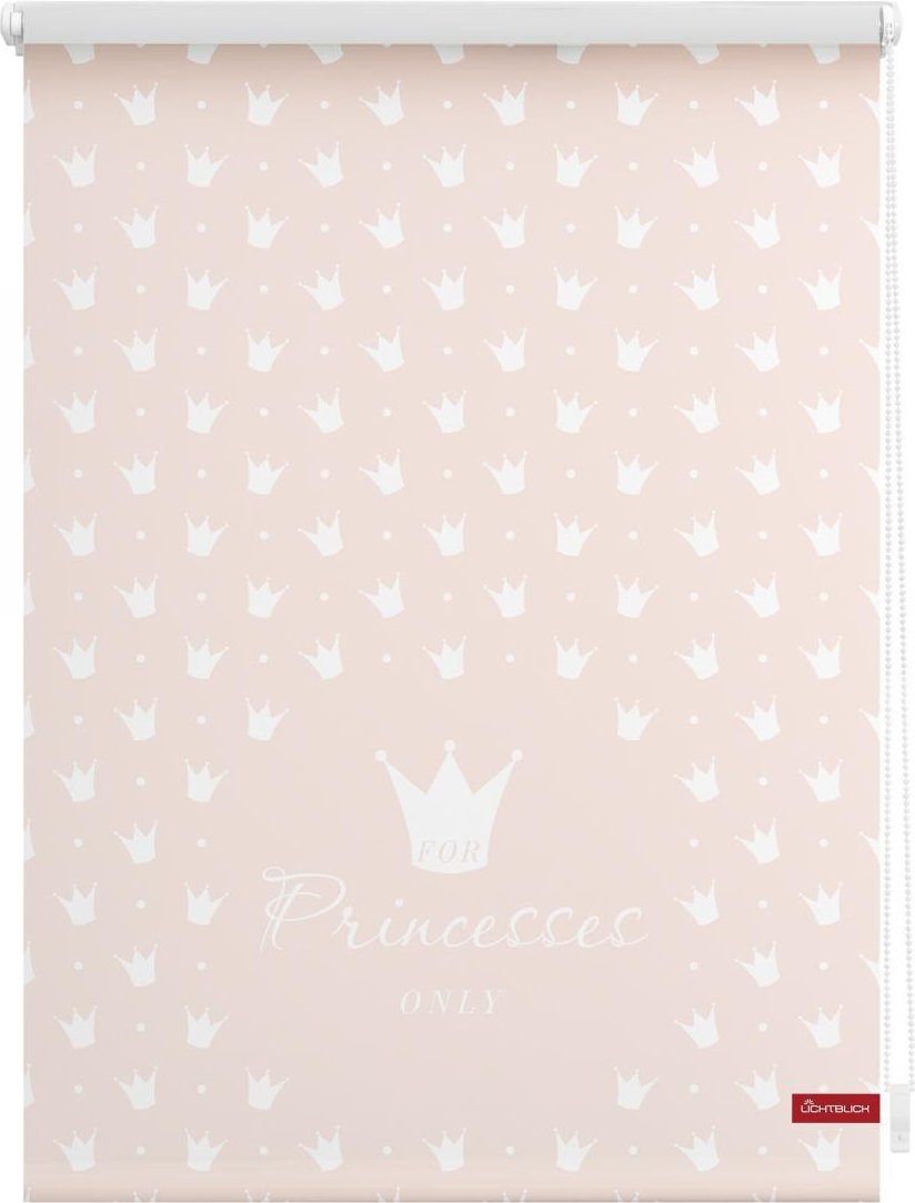 Thumbnail - Rollo Klemmfix, ohne Bohren, blickdicht, Prinzessin Lilly - Rosa, 45 x 150 cm (B x L)