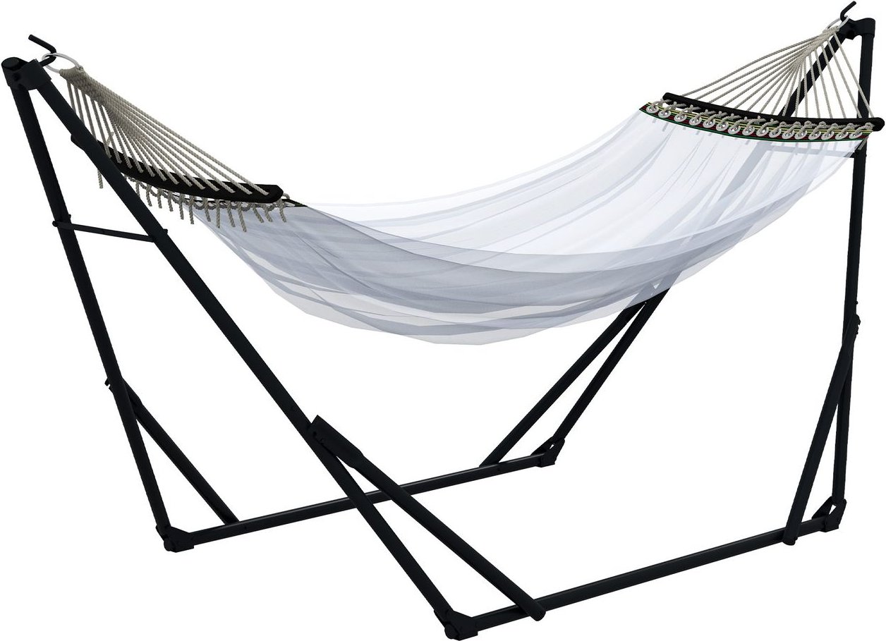 Hängemattengestell Hängestuhlgestell mit Hängematte Tragetasche Schwarz