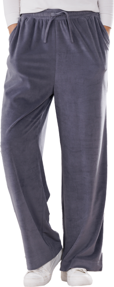 Damen Freizeithose in Ripp-Optik