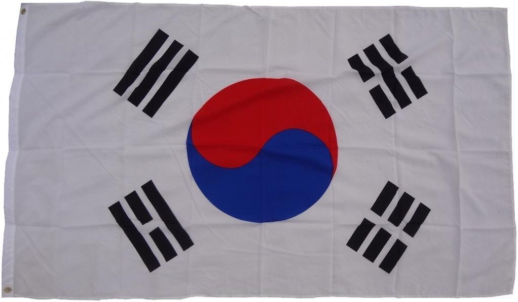 Flagge Südkorea 90 x 150 cm