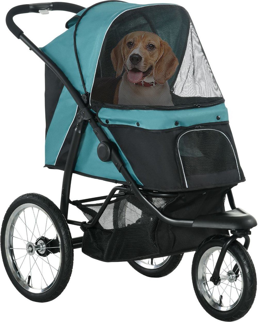 Thumbnail - Hundewagen Hundebuggy klappbar für Hunde & Katzen bis 20 kg Katzenbuggy