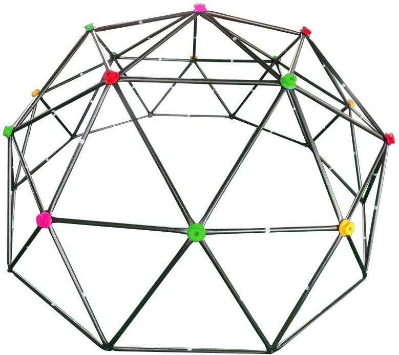 Kinder Klettergerüst Dome Climber Outdoor Klettergestell Metall 280 x 280 x 140 cm