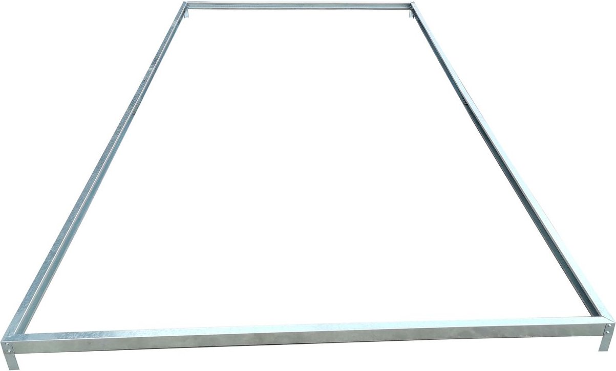 Stahlfundament für Gewächshäuser, ca. 380 x 190 x 12 cm