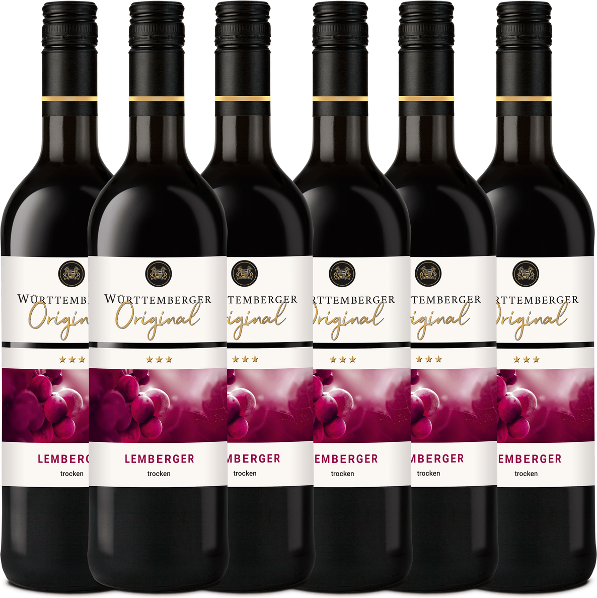 Württemberger Original Lemberger Qualitätswein trocken 0,75L 6er Karton