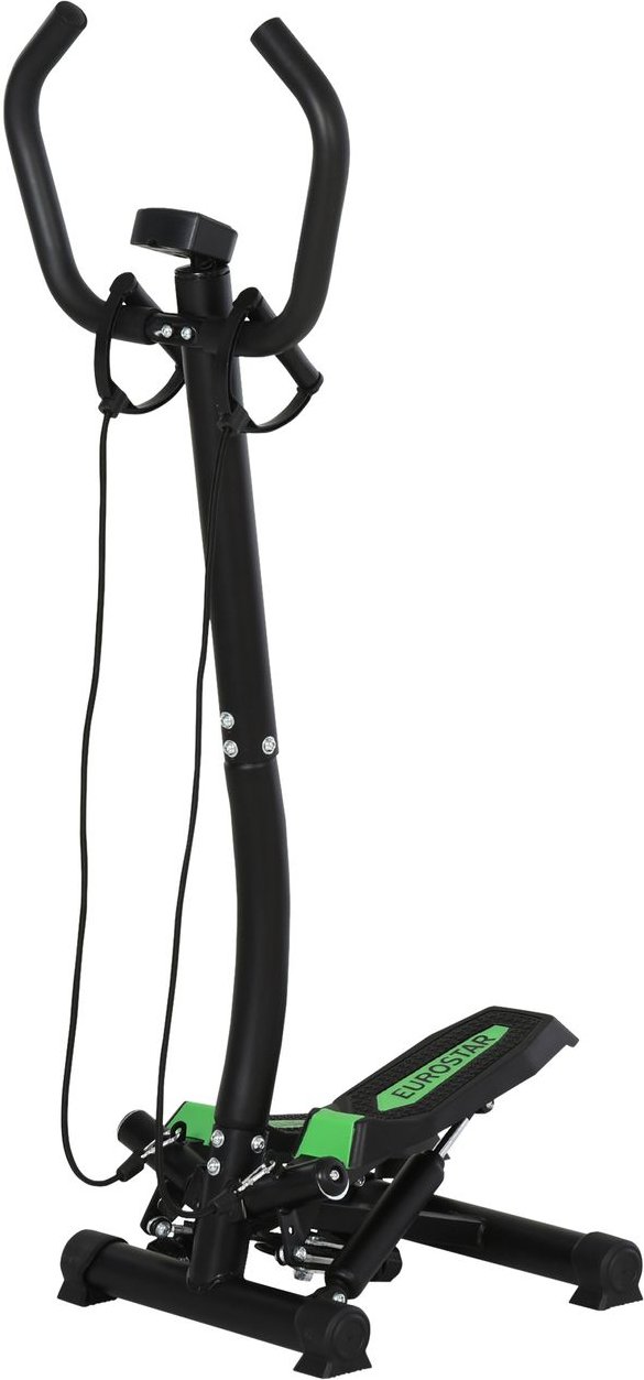 Stepper mit Haltegriff Trainingsbänder Sidestepper Heimtrainer Stahl ABS