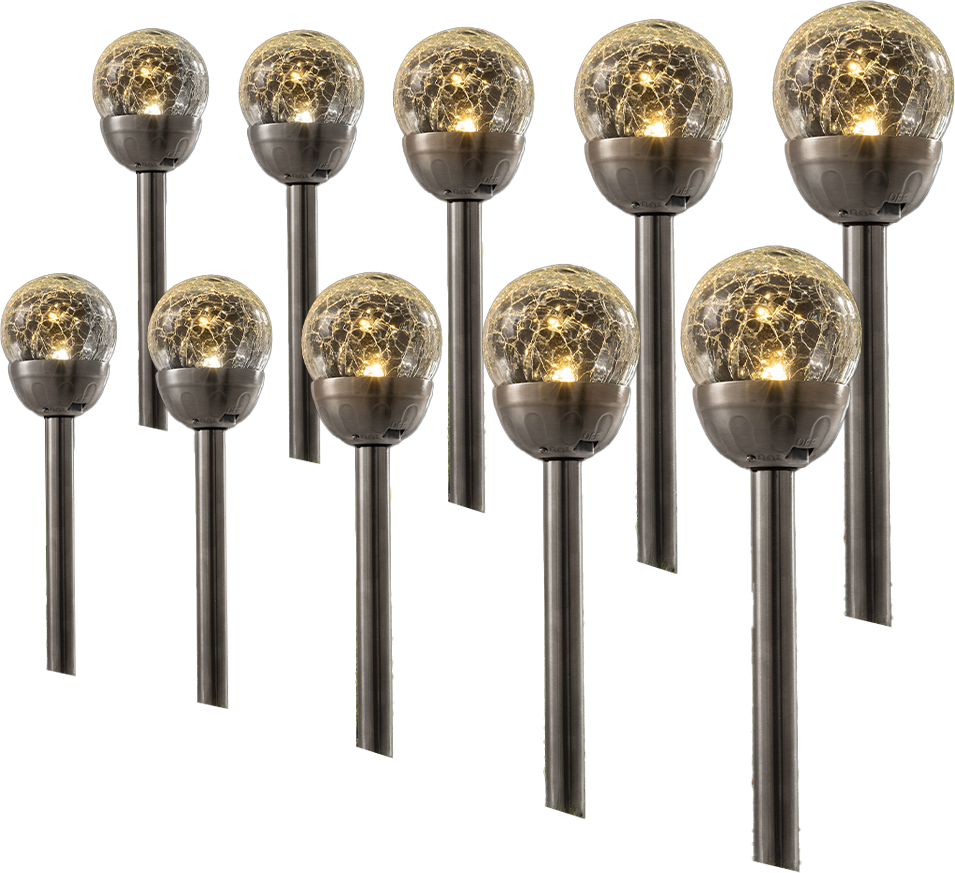 LED-Solarleuchten 10er-Set