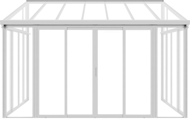 Wintergarten, ca. 292 x 428 x 312 cm - Weiß