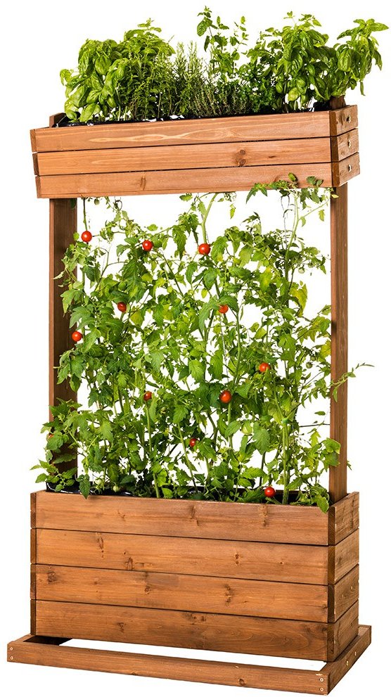 Vertikales Hochbeet CUBE2 mit Rankseile