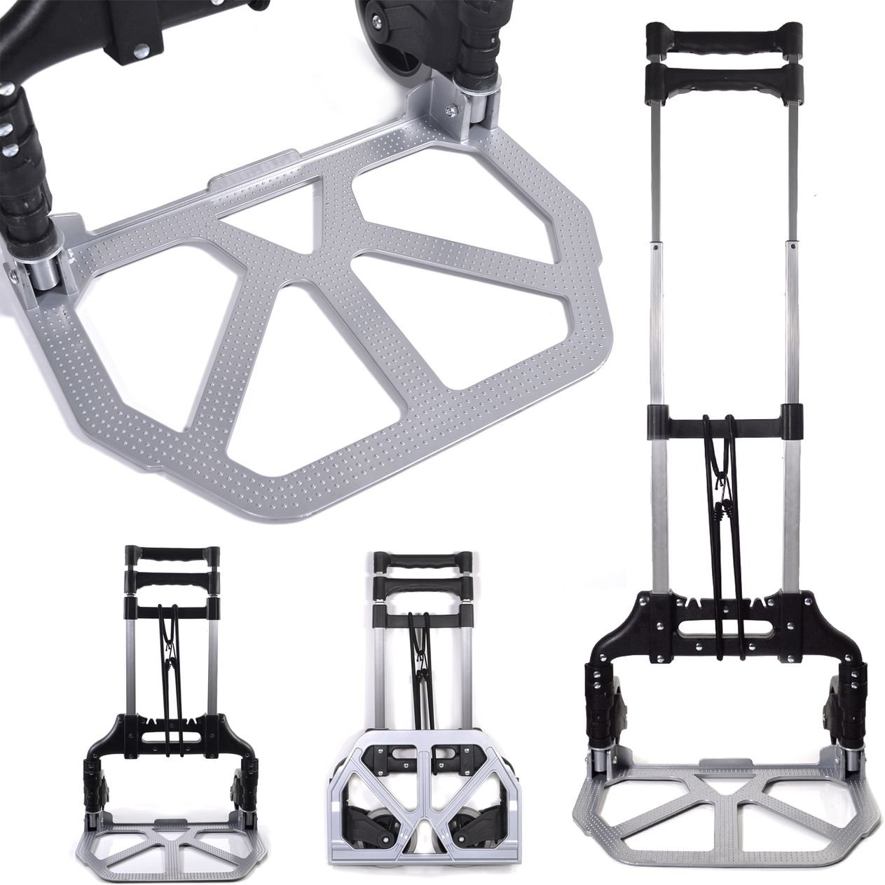 Thumbnail - Sackkarre klappbar, Handkarre bis 80 kg, leichter Transportwagen mit Klappmechanismus