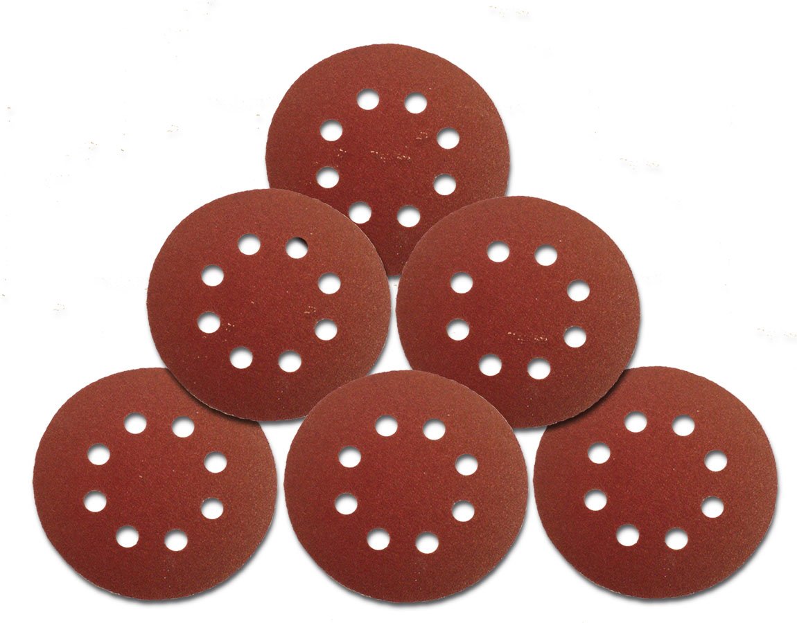 Thumbnail - 150 Stück Klett 125 mm Schleifscheiben Schleifpapier 8 Loch Körnung 120