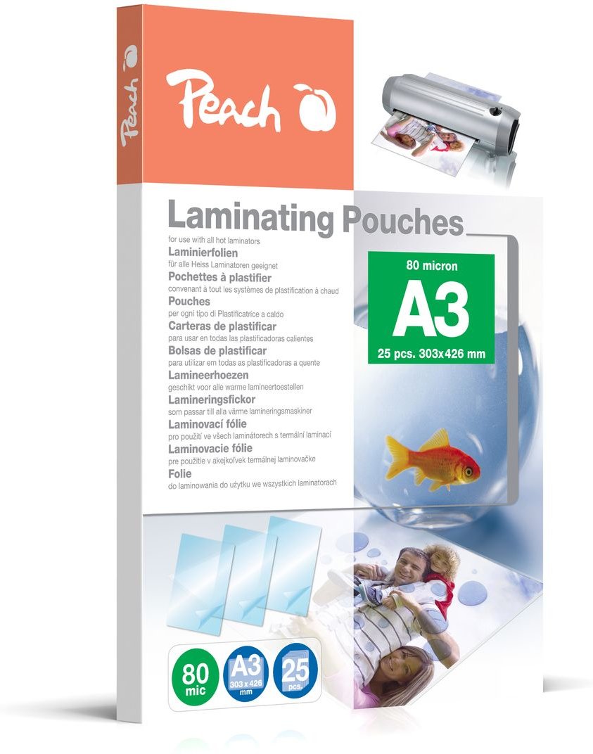 Laminierfolien A3, 80 mic, glänzend, 25 Stk.