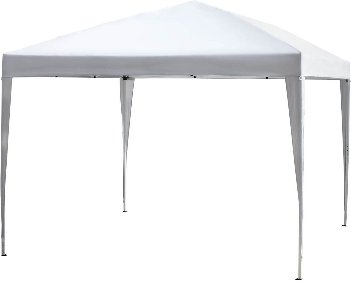 Pavillon faltbar 2,95 x 2,95 m Pop-Up Faltpavillon UV-Schutz Weiß