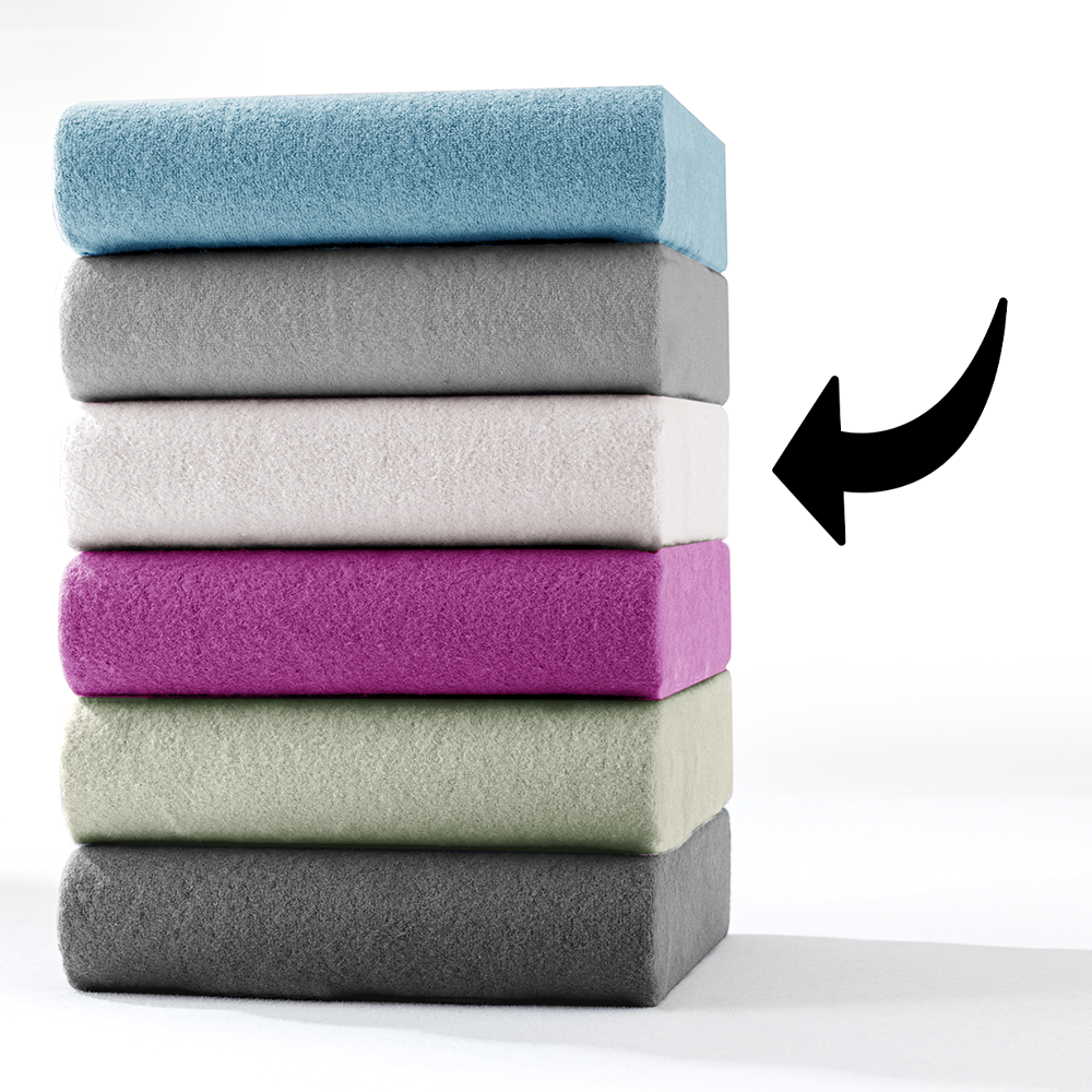 Teddy-Flausch-Spannbetttuch - ca. 180 - 200 x 200 cm