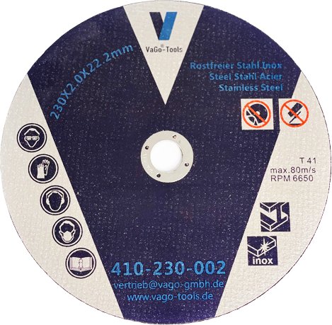 Trennscheiben Flexscheiben 230mmx2mm Edelstahl Metall Stahl 10 Stück