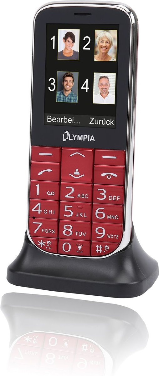 Mobiltelefon OLYMPIA Joy II, rot