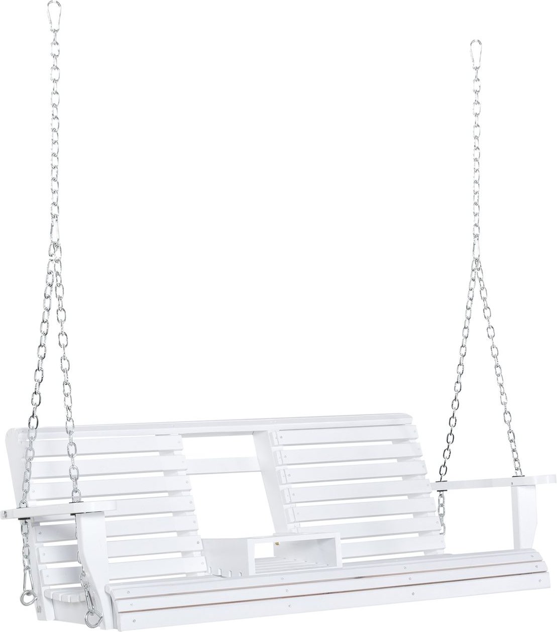 Hängebank 2-3 Sitzer Tannenholz 150 x 75 x 53 cm Weiß