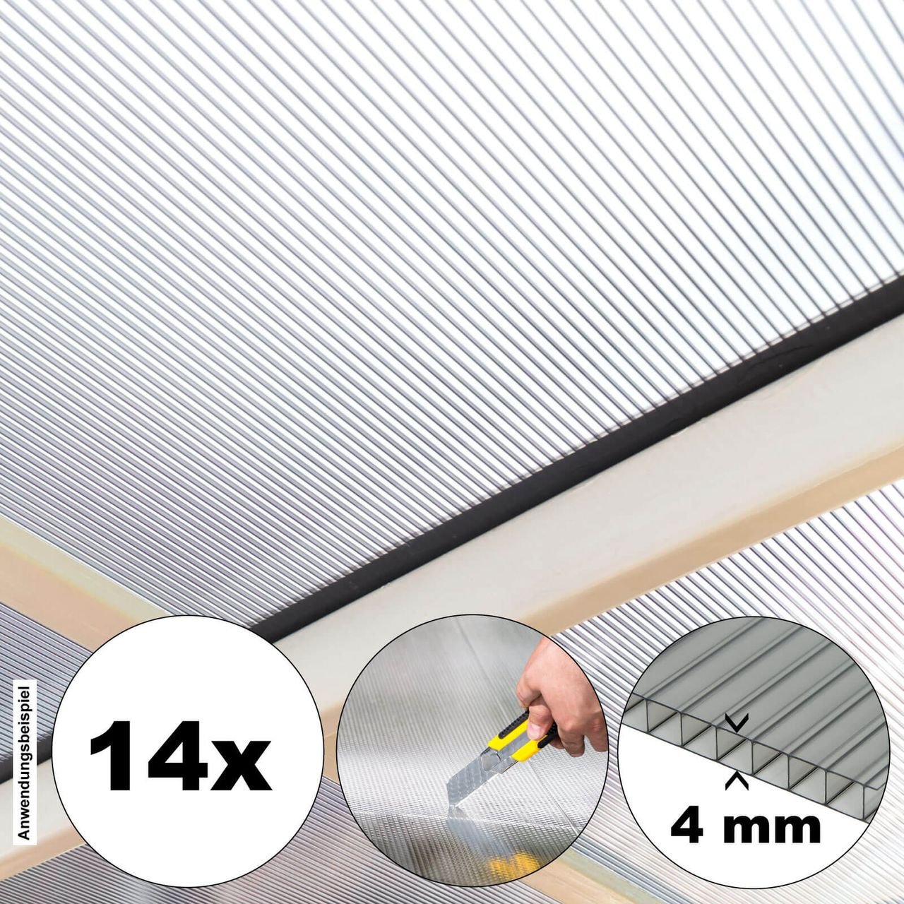 Hohlkammerstegplatten Polycarbonat Doppelstegplatten VARUS