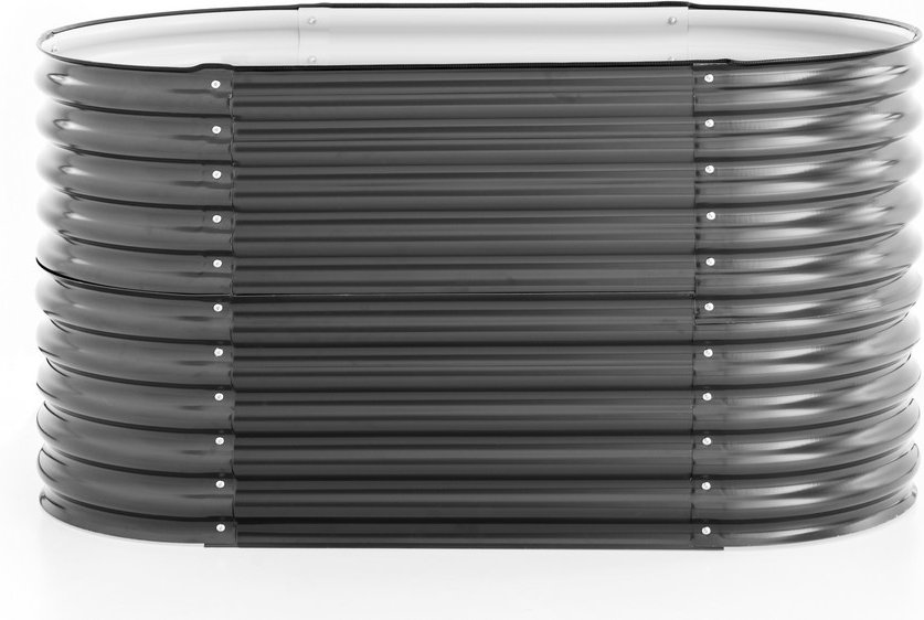 Stahl Oval Hochbeet L - Anthrazit