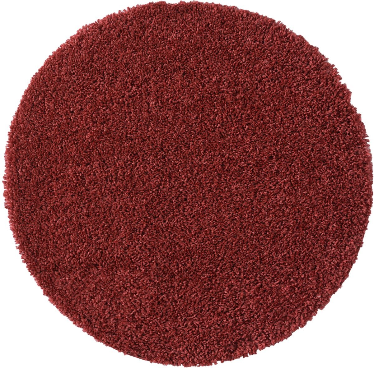 Teppich Elodie 100cm x 100cm, Farbe Weinrot, rund, Florhöhe 37mm