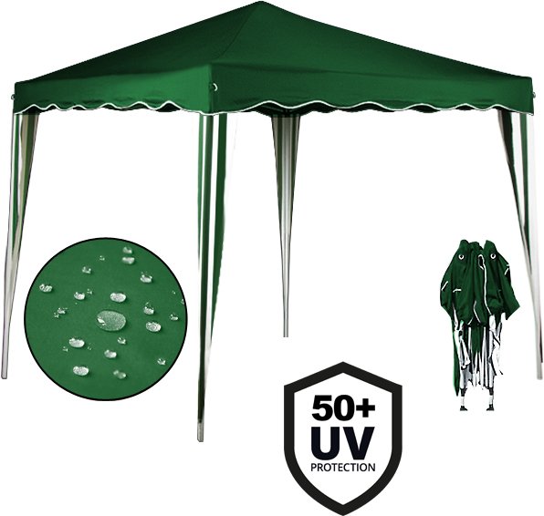 Deuba Faltpavillon "Capri" 3 x 3 m, Grün