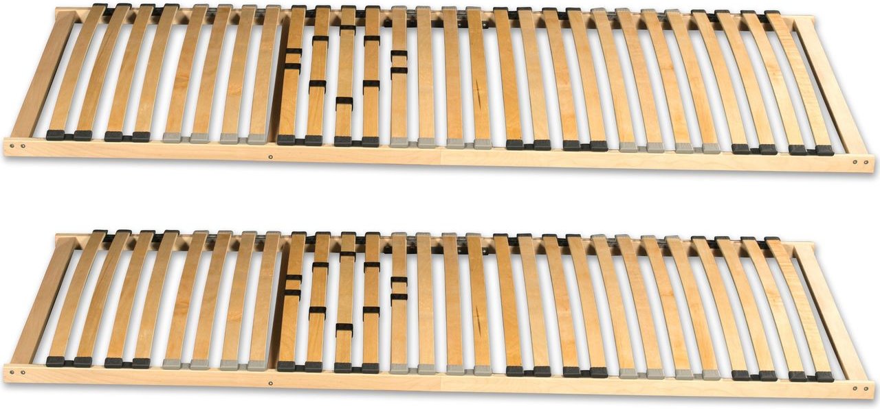 Thumbnail - 2 x Lattenrost BASIC 80x200 cm starr im Partnerset