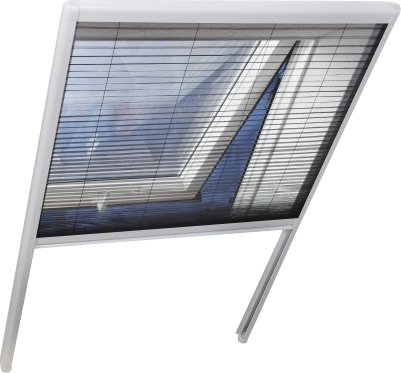 Insektenschutz Dachfenster Plissee 80x160cm weiß