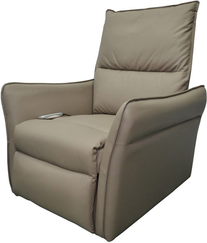 Elektrischer Schaukel- und Massagesessel mit Heizfunktion, Beinanhebung & Airbag - Braun