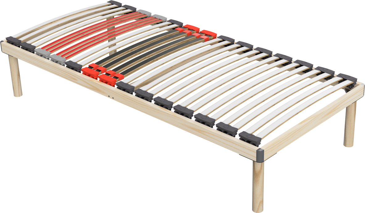 Hochwertiges Bettgestell mit Lattenrost DORADO 70 x 200 cm Massivholz Buche
