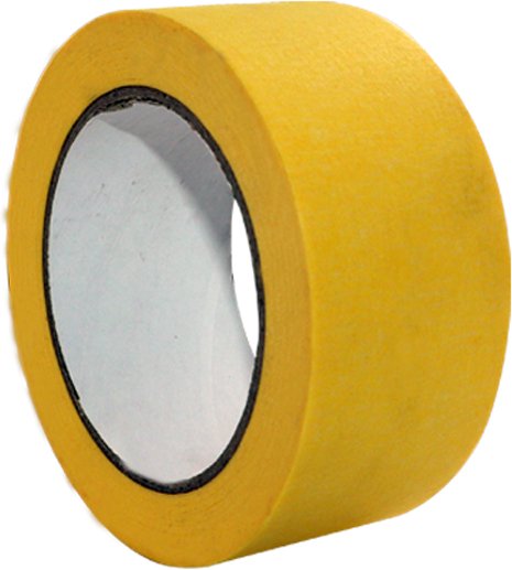 20 Rollen Schutzband 33m Klebeband Putzband Abklebeband gerillt gelb